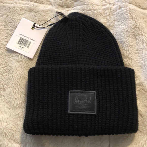 HERSCHEL JUNEAU ACRYLIC HAT BLACK - Picture 2 of 6